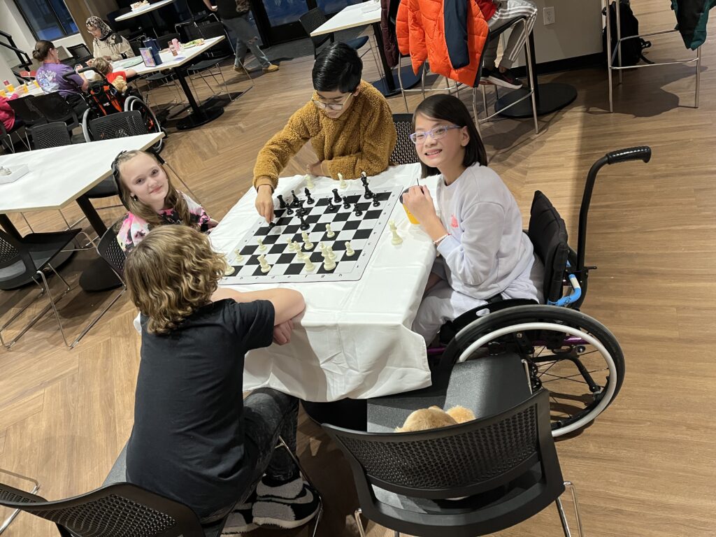 A group chess session at RMH