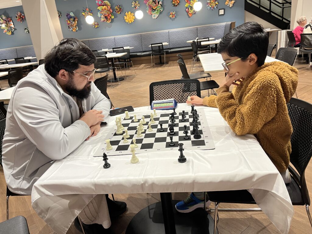 A chess game at the Ronald McDonald House